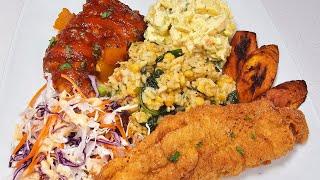 cook this caribbean style lunch/dinner with me | full recipe perfect for father's day.