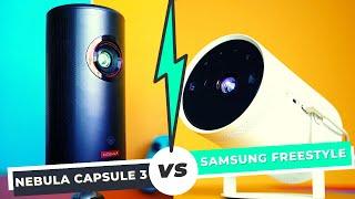 Nebula Capsule 3 vs Samsung Freestyle: Which is the BETTER Portable Projector?