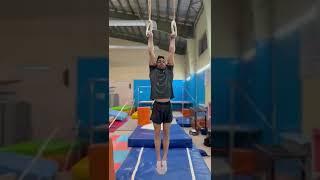 BUTTERFLY MUSCLE UP DOMINATION!!! Vertical pull up with straigth arms!!! #gymnastics #stillrings