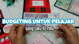 Cara budgeting buat pelajar dengan metode 50 30 20 || Uang saku 10 ribu rupiah