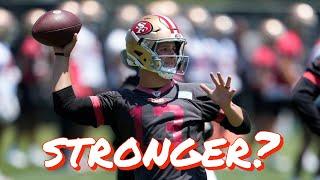 Has 49ers QB Brock Purdy's Arm Gotten Stronger?