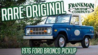 RARE 1976 Ford Bronco Half Cab Pickup!  Classic 4x4 with 302 V8 – A MUST-SEE!  Frankman Motor Co.