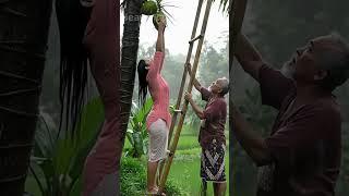 She Reaches for the Coconut in the Rain.