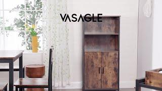 Storage Cabinet for Kitchen, Home Improvement, Industrial Home Furniture - LSC65BX - VASAGLE