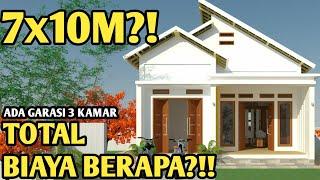 BIAYA BANGUN RUMAH 7X10 METER | RUMAH MINIMALIS 7X10 | LIHAT HITUNGAN BIAYA