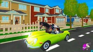 Horse Rides In My Car ! Crazy Star Stable April Fool's Prank Video Game  with Spirit