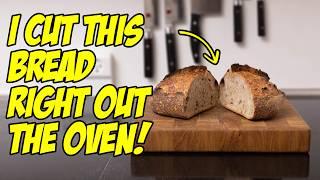 Are you destroying your bread if you cut it while it's warm?