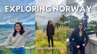 FIRST TIME EXPLORING NORWAY  // 3-Day Travel Vlog of Bergen, Nærøyfjord, Flåm and Oslo