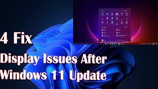 Display Issues After Windows 11 Update - 4 Fix