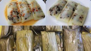 Vietnamese rice pyramid dumplings recipe |Ua qhob noom caub noj qab heev li..