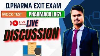 Pharmacology Mock Test Live Discussion | D.Pharma Exit Exam 2024 | Pharmacology MCQ | By. Wasim Sir