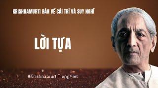 Lời tựa - Sách nói J.Krishnamurti Tiếng Việt