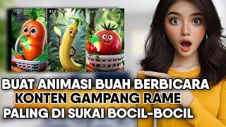 Konten Favorit Bocil Ytb‼️Cara Buat Animasi Buah Berbicara Cuma Pake Hp