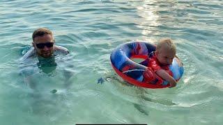 The beach in the Philippines is the best place to relax with your family