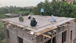 Basic Construction Guide Of Reinforced Concrete Roof With Construction Mixer