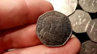 UK £50 50P COIN HUNT BOOK 1 #94 - MRS TIGGY-WINKLE 50P!!!