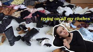 watch this video BEFORE you clean out your closet (trying on everything in my closet)