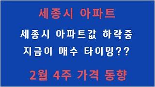 세종시 아파트 2월 4주 매매 동향, 지금이 매수 타이밍?