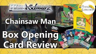 Chainsaw Man - Box Opening & Card Review [Weiss Schwarz]