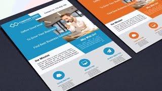 Illustrator Tutorial: How to create business flyer in illustrator