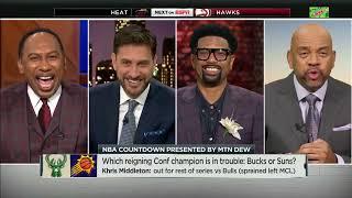 WHAT DID I DO?! Greeny to Michael Wilbon after he mentioned Get Up  | NBA Countdown