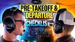 Cessna 172 Before Takeoff Checklist and Departure Flows