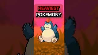 Who is the HEAVIEST POKEMON? #pokemon #shorts