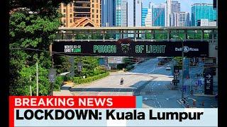 FIRST DAY of MCO in KUALA LUMPUR | Empty STREETS of MALAYSIA | 2020