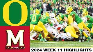 Oregon vs Maryland [FULL GAME] Highlights WEEK 11 | College Football 2024