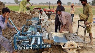 How to Make Wire Cut Bricks Making Machine||Production of Semi Automatic Clay Bricks Machine