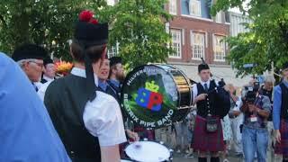 Royal Burgh of Tain Pipe Band and Beatrix pipe band