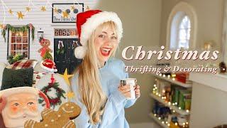 Decorate for Christmas with Me  a cozy vlog of thrifting, sweatshirts & Vlogmas