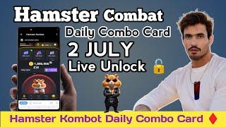 hamster kombat combo card || daily combo card 2 july