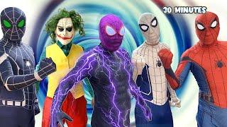 TEAM SPIDER-MAN vs BAD GUY TEAM | Became a New SUPER BAD-HERO ( Special Live Action )