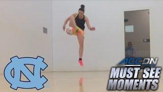 Crazy Soccer Trick! Indi Cowie's "Three Revolution" | ACC Must See Moment