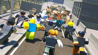 We RAIDED every Roblox Military Roleplay server with OVER 80 PLAYERS!