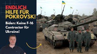 ENDLICH Hilfe für Pokrovsk! Biden: Keine F-16 Contractor! Ukraine Lagebericht (350) und Q&A