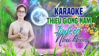 Karaoke Song Ca | TÌNH CÓ NHƯ KHÔNG - Thiếu Giọng Nam | Song Ca Với Lê Liễu ( MV 4K OFFICIAL )