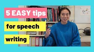 5 EASY tips for VCE speech writing