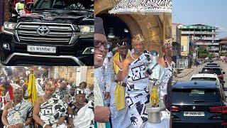 GaMantse storms thanksgiving service of late Ga Manye in a royal motorcade convoy
