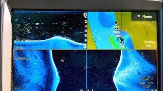 Поиск рыбы на реке эхолотом Lowrance / Эхолот крупным планом