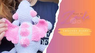 CROCHET DIARY E28. Trying new patterns and made my first dragon #crochet #handmade #amigurumi #vlog