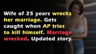 Wife of 25 years destroys marriage after AP tries to end himself, Cheating Wife Stories, Audio Story