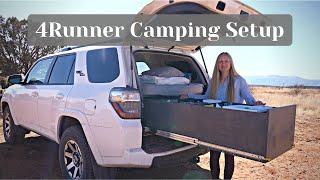 How I store everything for living in my 4Runner (DIY suv camping setup)