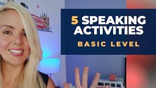 Best Speaking Activities - Basic Level ESL