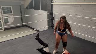 mixed wrestling | Nadia Sapphire slams lucha boy