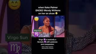 When Virgo loses their halo.. #kekepalmer #virgo #scorpio #goldtitanastrology