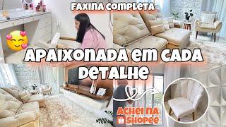 CHEGOU MINHA CADEIRA NOVA, ELA É PERFEITA | FAXINA COMPLETA + COMPRINHAS#CASALIMPA