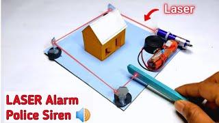 Laser Home Security System | Laser Security Alarm | Laser Security Alarm Project