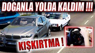 DOĞANLA YOLDA KALDIM BMW KURTARDI !!! @imdatTV KIŞKIRTTI !!! ETS 2 MOD 1.43 [ Logitech G29 ]